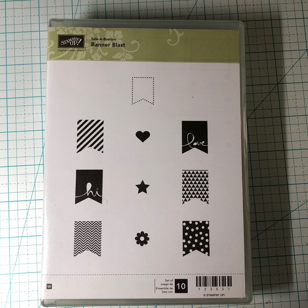 Stampin Up Banner Blast rubber stamps